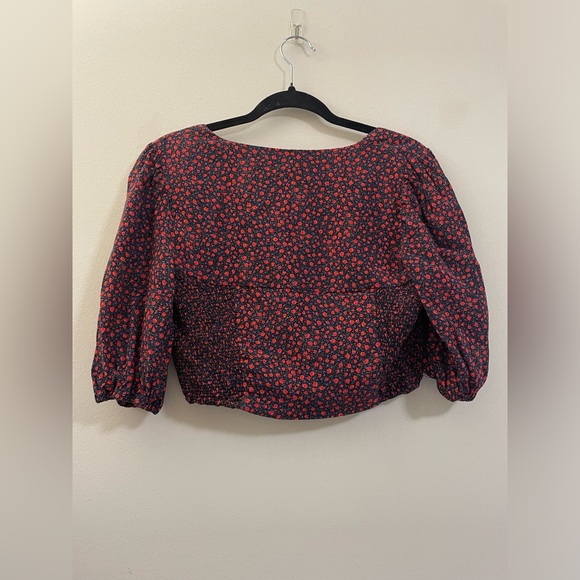 Zara Rosey Floral Crop Top - L - Picture 5 of 8